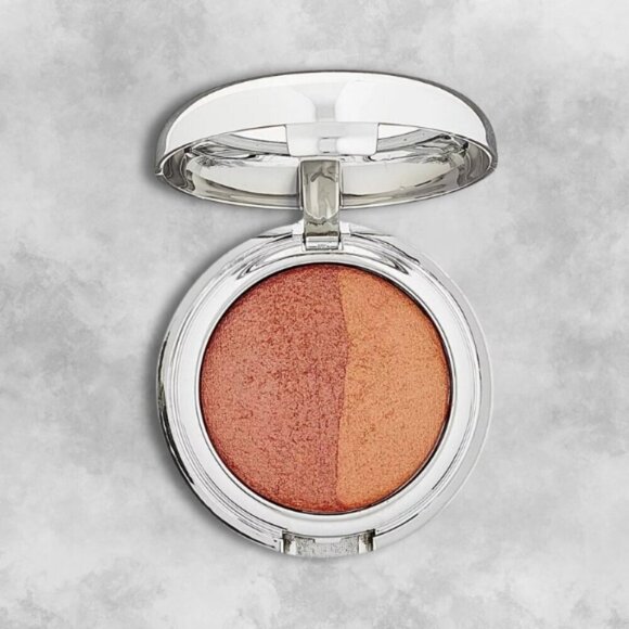 Tigi Glow Compact Powder Blush Duo Natural Glow All Skin Tones Silky Texture NIB - Picture 2 of 5